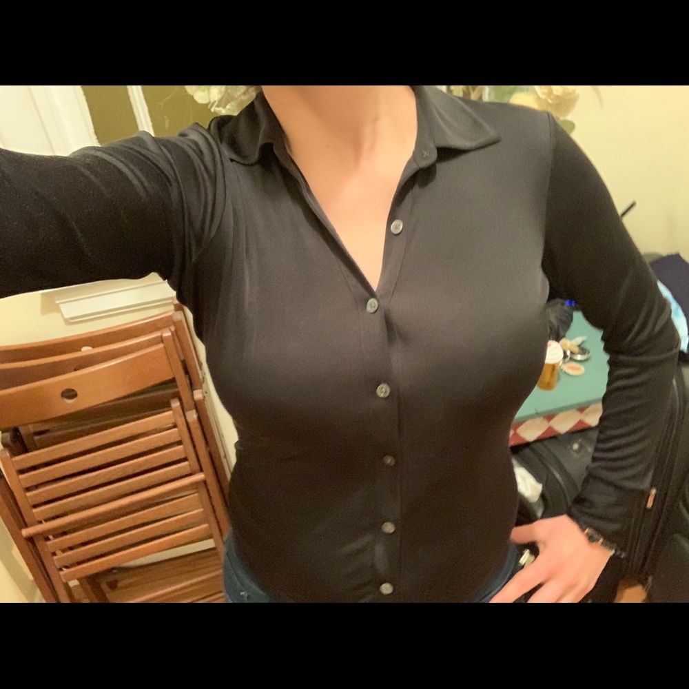 Silk fitted shirt